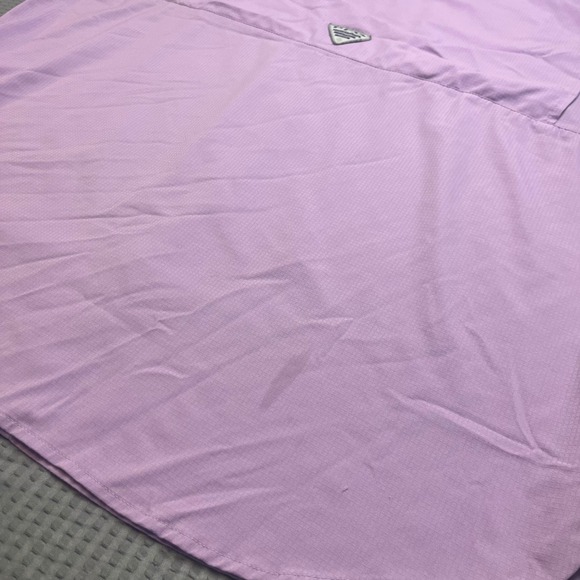 Columbia Mens Short Sleeve Button Up Shirt Sun Protection Fishing Outdoor XL - Picture 7 of 9